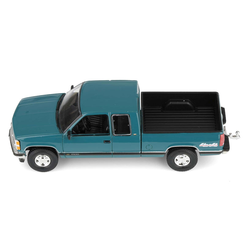 1/64 1998 Chevrolet Silverado 1500 Extended Cab Pickup Truck, Emerald Green, Outback Toys Exclusive