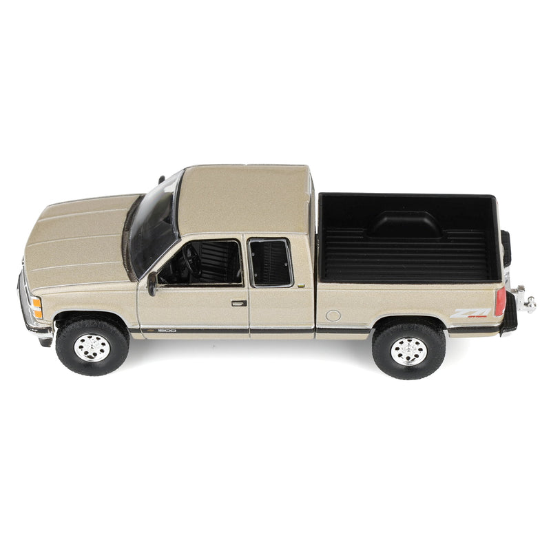 1/64 Lifted 1998 Chevrolet Silverado 1500 Extended Cab Pickup Truck, Light Sandrift, Outback Toys Exclusive