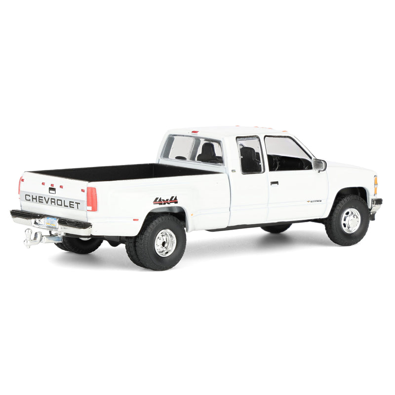 1/64 1998 Chevrolet Silverado 3500 Extended Cab Dually Pickup Truck, Olympic White, Outback Toys Exclusive