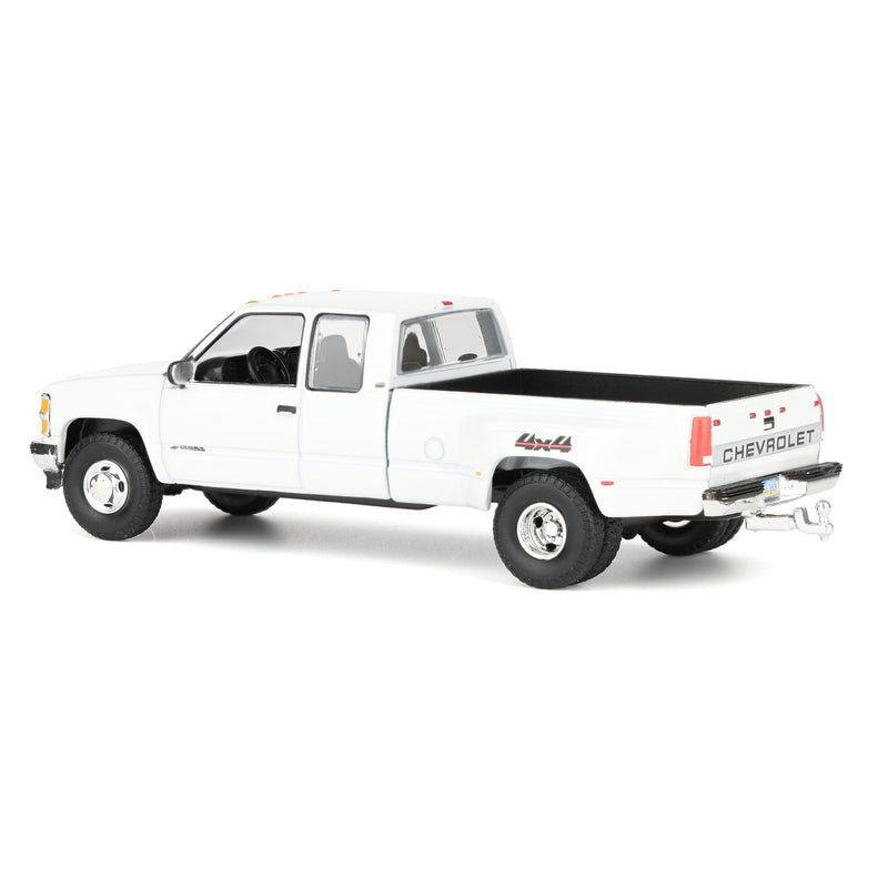 1/64 1998 Chevrolet Silverado 3500 Extended Cab Dually Pickup Truck, Olympic White, Outback Toys Exclusive