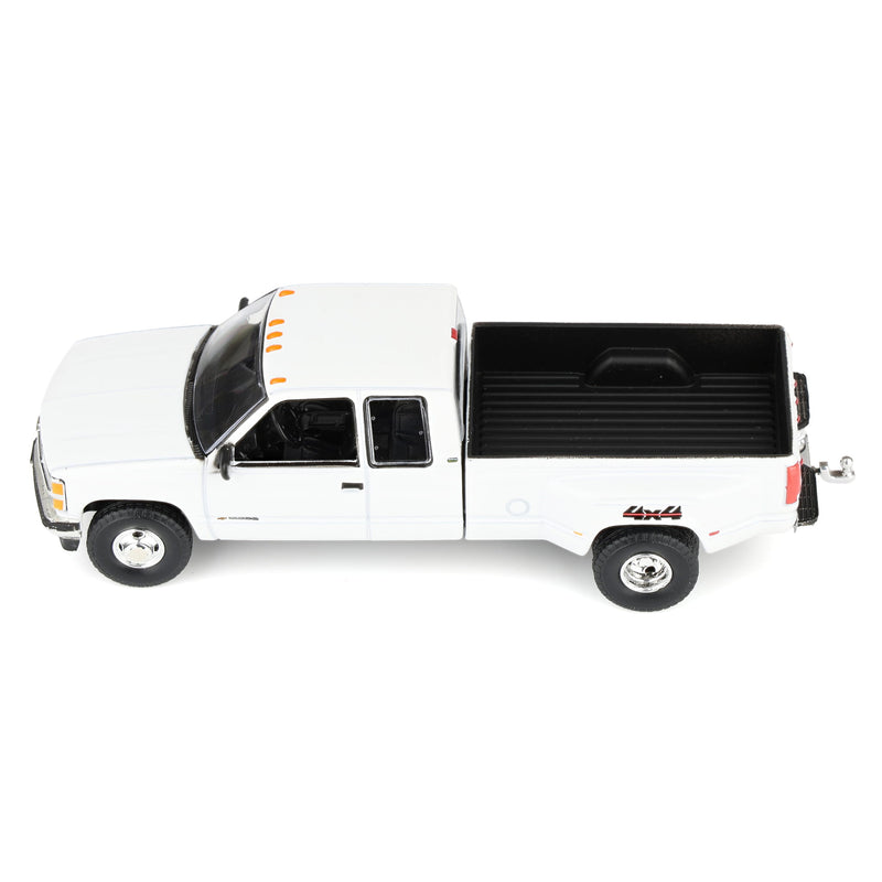 1/64 1998 Chevrolet Silverado 3500 Extended Cab Dually Pickup Truck, Olympic White, Outback Toys Exclusive