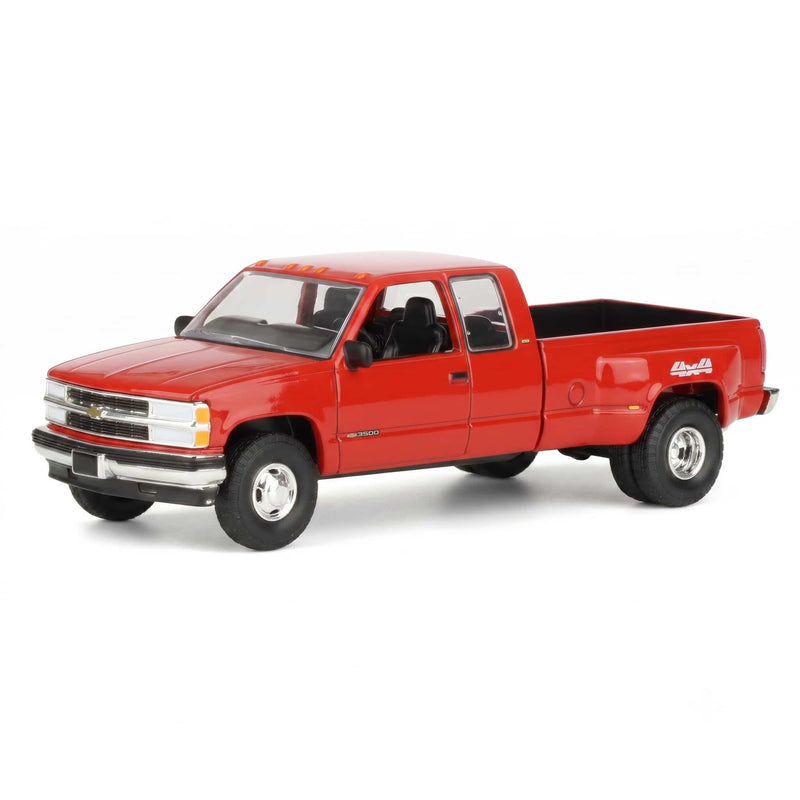 1/64 1998 Chevrolet Silverado 3500 Extended Cab Dually Pickup Truck, Victory Red, Outback Toys Exclusive