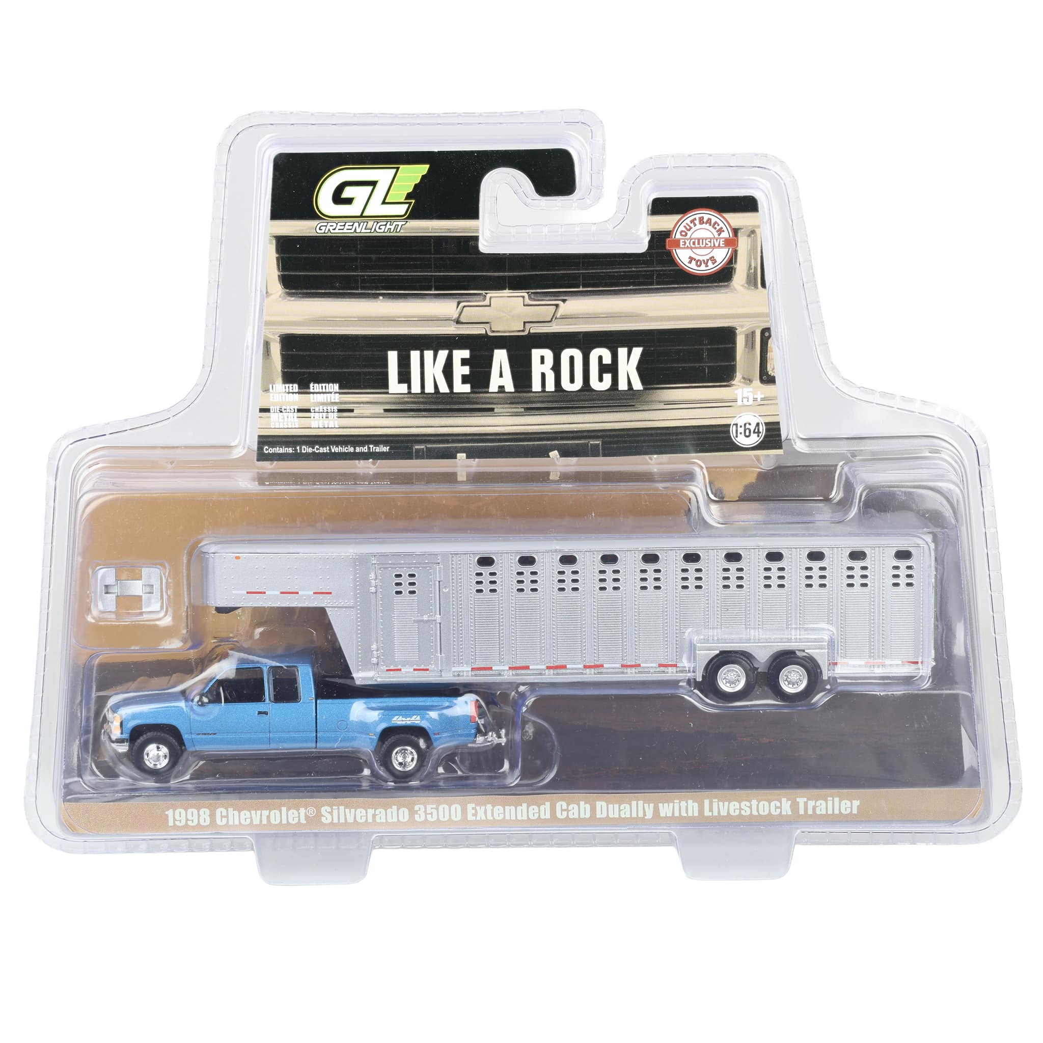 1/64 1998 Chevrolet Silverado 3500 Extended Cab Dually Pickup