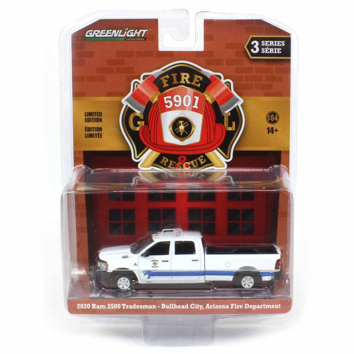 1/64 2020 Ram 2500 Tradesman, Bullhead Fire Department, AZ, Fire & Rescue Series 3