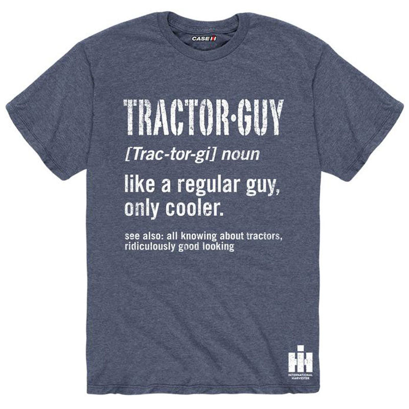 Tractor Guy: Like a Regular Guy, Only Cooler IH Heather Blue Short Sleeve Shirt