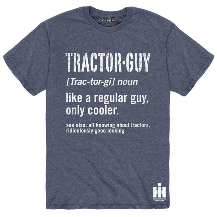 Tractor Guy: Like a Regular Guy, Only Cooler IH Heather Blue Short Sleeve Shirt