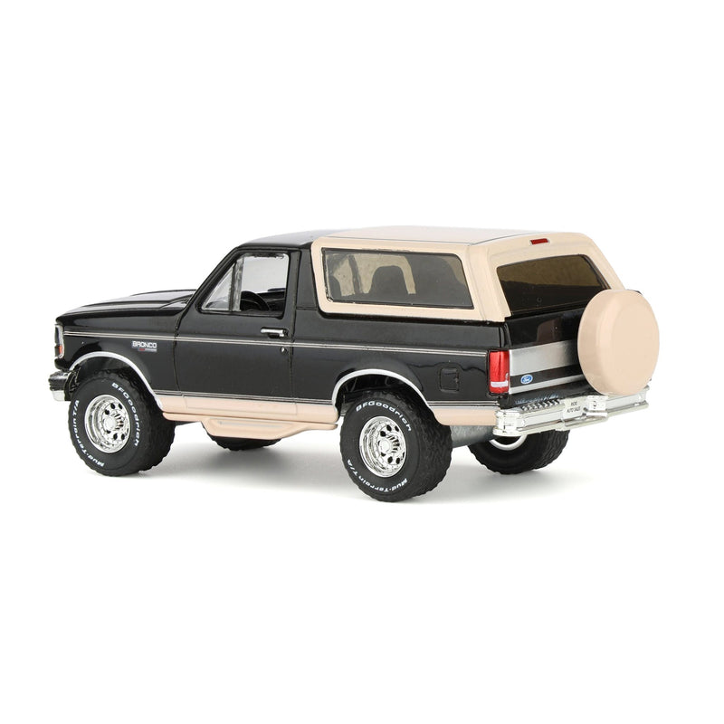 1/64 1995 Ford Bronco, Black with Tan Roof, Rick's Auto Sales Series 2 by GreenLight Collectibles