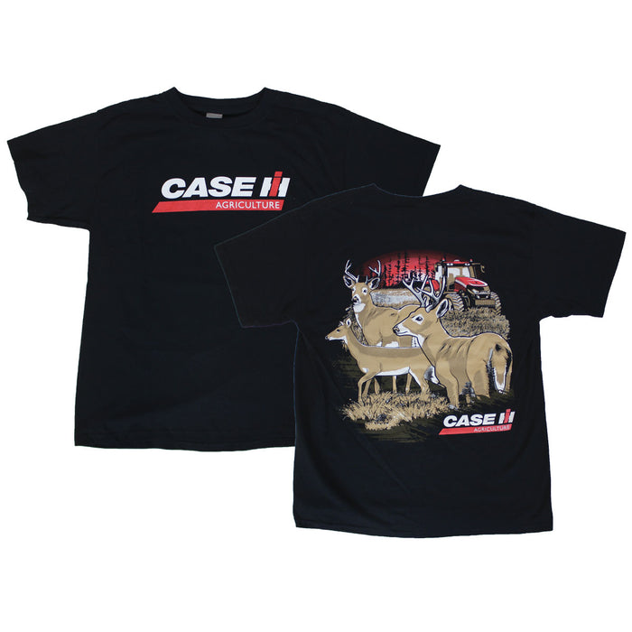 YOUTH Case IH Magnum in Field Black Short Sleeve T-shirt