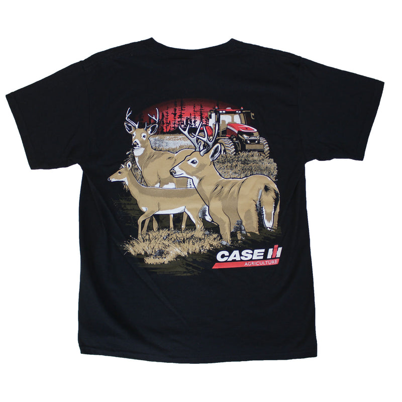 YOUTH Case IH Magnum in Field Black Short Sleeve T-shirt