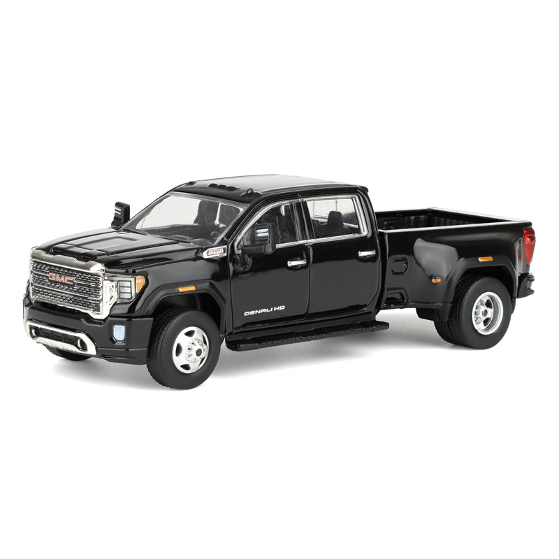 1/64 2022 GMC Sierra 3500 Denali Dually Pickup Truck, Ebony Twilight Metallic by GreenLight Collectibles