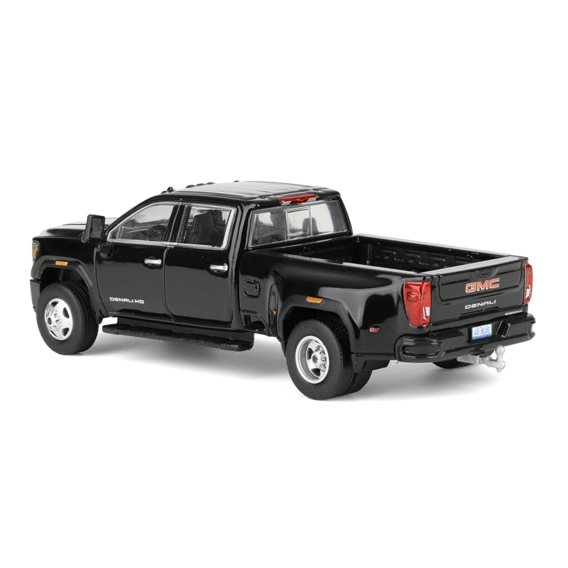 1/64 2022 GMC Sierra 3500 Denali Dually Pickup Truck, Ebony Twilight Metallic by GreenLight Collectibles