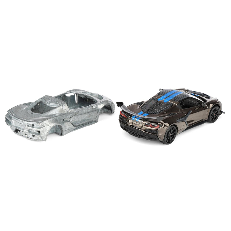 Charcoal Chrome Chase Unit ~ 1/64 2025 Chevrolet Corvette C8 ZR1 Raw Casting Dual Pack, 2025 GreenLight Waltersons Product Expo Dinner Exclusive