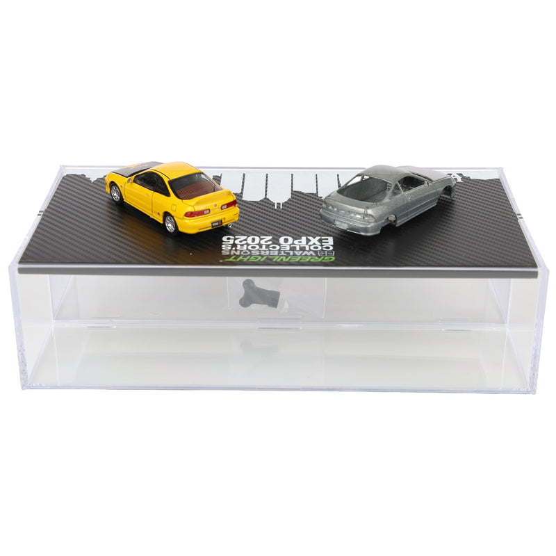 1/64 2000 Honda Integra Type R Export Version Raw Casting Dual Pack, Phoenix Yellow, 2025 GreenLight Waltersons Product Expo Dinner Exclusive