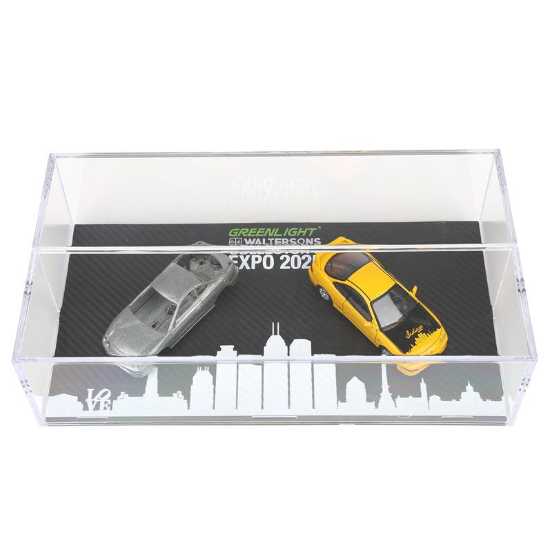 1/64 2000 Honda Integra Type R Export Version Raw Casting Dual Pack, Phoenix Yellow, 2025 GreenLight Waltersons Product Expo Dinner Exclusive
