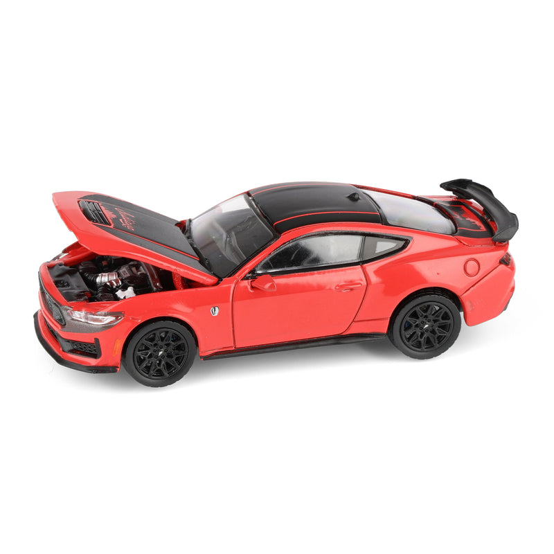 1/64 2024 Ford Mustang Dark Horse, Red with Indiana Stripe, 2025 GreenLight Waltersons Product Expo Exclusive
