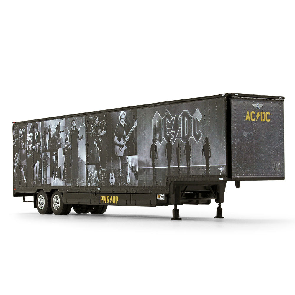 69-1064 DCP 1/64 Black AC/DC Power Up Peterbilt Semi with Trailer