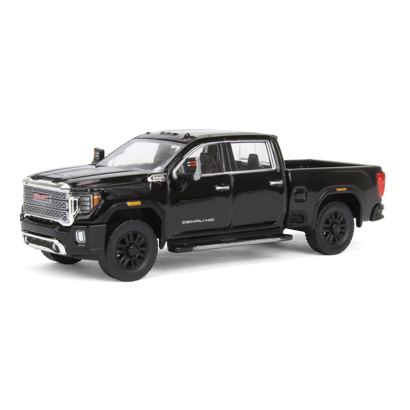 1/64 2022 GMC Sierra 2500 Denali Pickup Truck, Onyx Black (2nd Edition) by GreenLight Collectibles