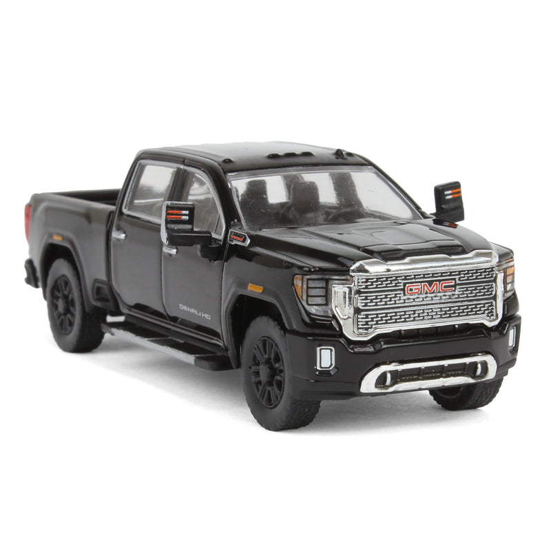 1/64 2022 GMC Sierra 2500 Denali Pickup Truck, Onyx Black (2nd Edition) by GreenLight Collectibles