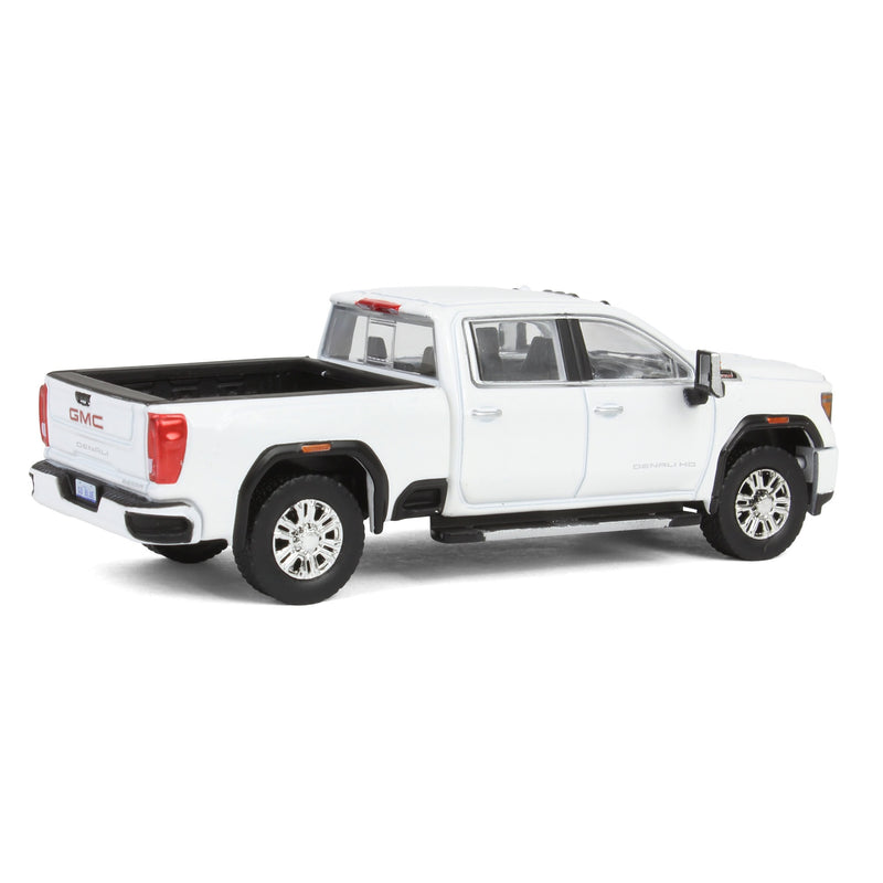 1/64 2022 GMC Sierra 2500 Denali Pickup Truck, Summit White (2nd Edition) by GreenLight Collectibles
