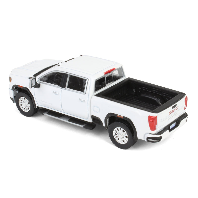 1/64 2022 GMC Sierra 2500 Denali Pickup Truck, Summit White (2nd Edition) by GreenLight Collectibles