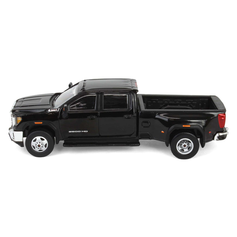 1/64 2022 GMC Sierra 3500 Denali Dually Pickup Truck, Onyx Black (2nd Edition) by GreenLight Collectibles