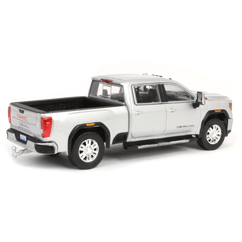 1/64 2022 GMC Sierra 2500 Denali Pickup Truck, Quicksilver Metallic (2nd Edition) by GreenLight Collectibles