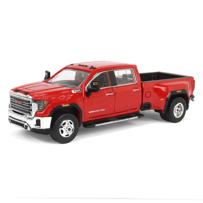 1/64 2022 GMC Sierra 3500 Denali Dually Pickup Truck, Cayenne Red (2nd Edition) by GreenLight Collectibles