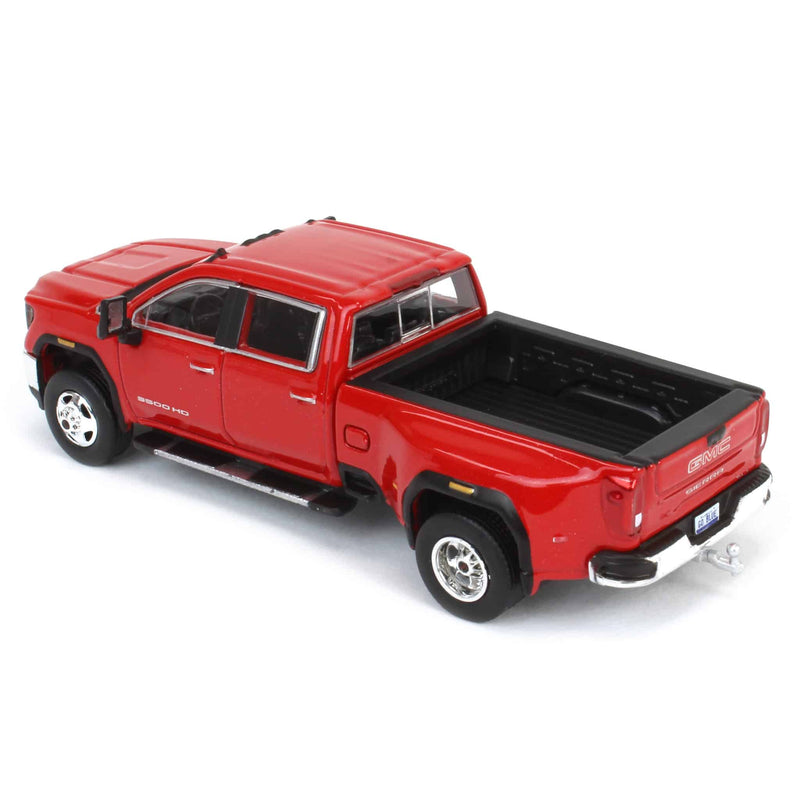 1/64 2022 GMC Sierra 3500 Denali Dually Pickup Truck, Cayenne Red (2nd Edition) by GreenLight Collectibles
