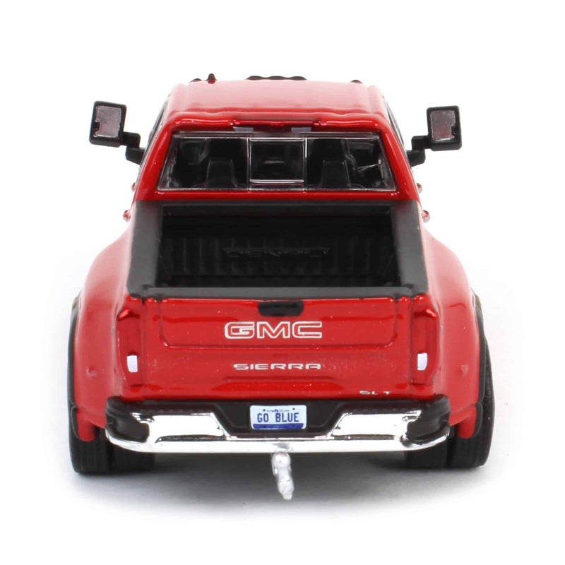 1/64 2022 GMC Sierra 3500 Denali Dually Pickup Truck, Cayenne Red (2nd Edition) by GreenLight Collectibles