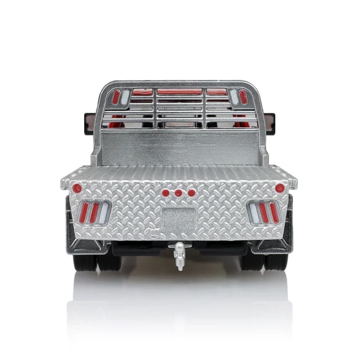 1/64 2022 GMC Sierra 3500 Pro Flatbed Pickup Truck in Cardinal Red by GreenLight Collectibles, Dealer Exclusive