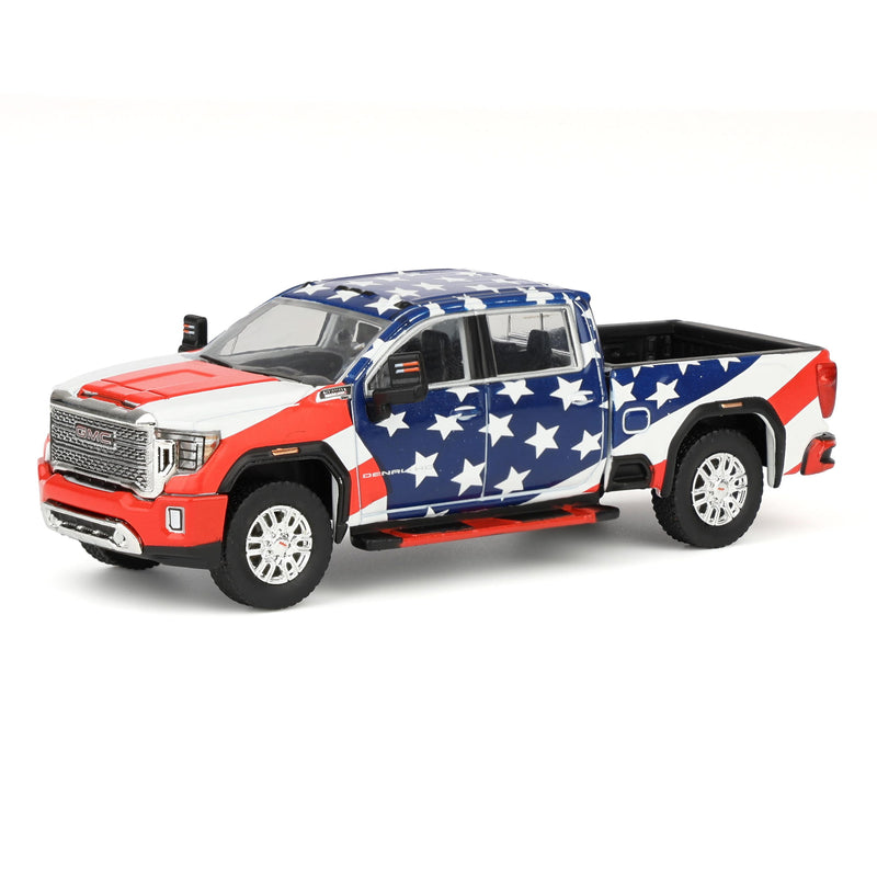 1/64 2022 GMC Sierra Denali 2500HD, Stars & Stripes USA 250, Dealer Exclusive