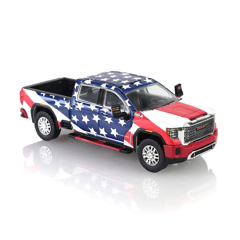 1/64 2022 GMC Sierra Denali 2500HD, Stars & Stripes USA 250, Dealer Exclusive
