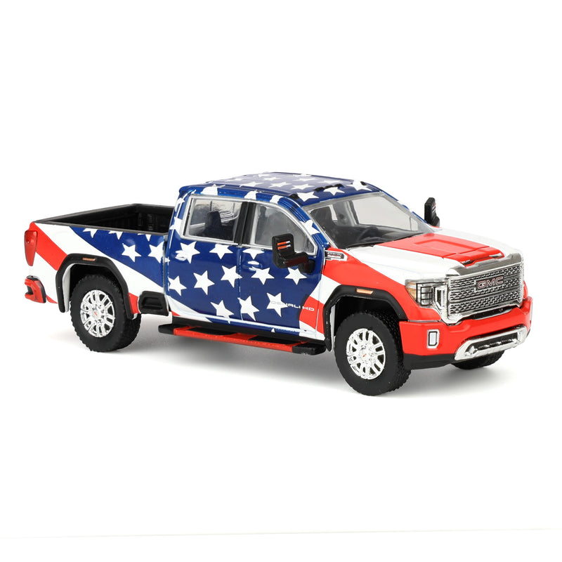 1/64 2022 GMC Sierra Denali 2500HD, Stars & Stripes USA 250, Dealer Exclusive