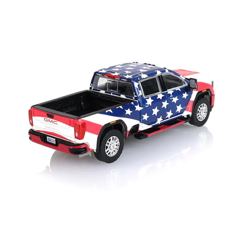 1/64 2022 GMC Sierra Denali 2500HD, Stars & Stripes USA 250, Dealer Exclusive