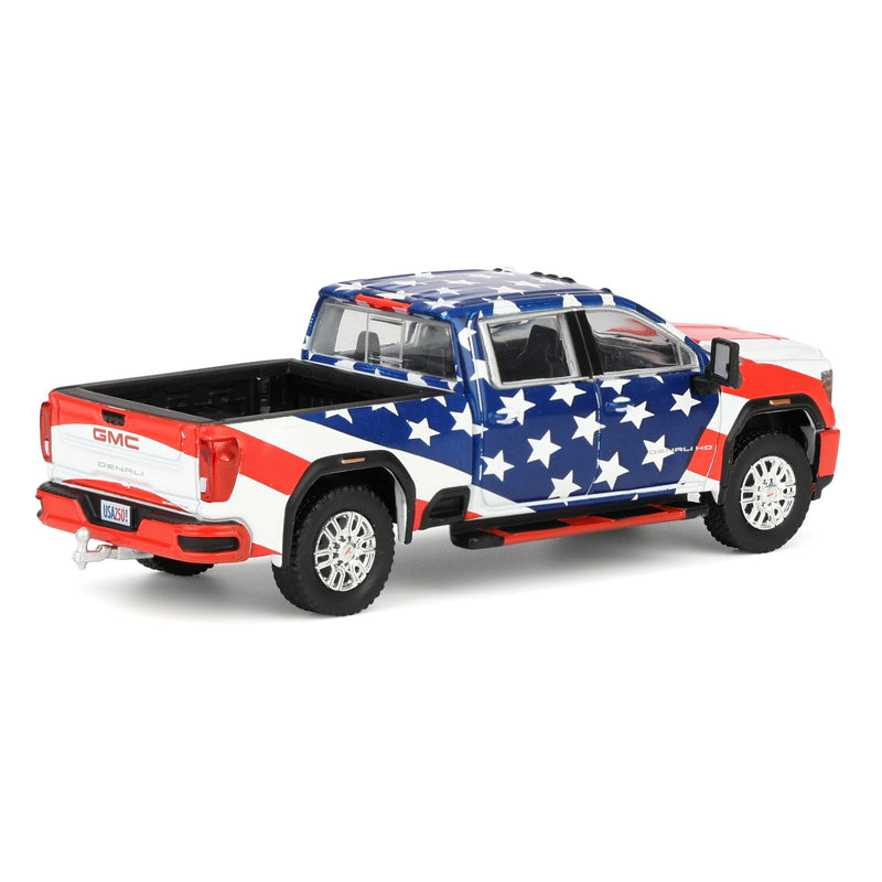 1/64 2022 GMC Sierra Denali 2500HD, Stars & Stripes USA 250, Dealer Exclusive