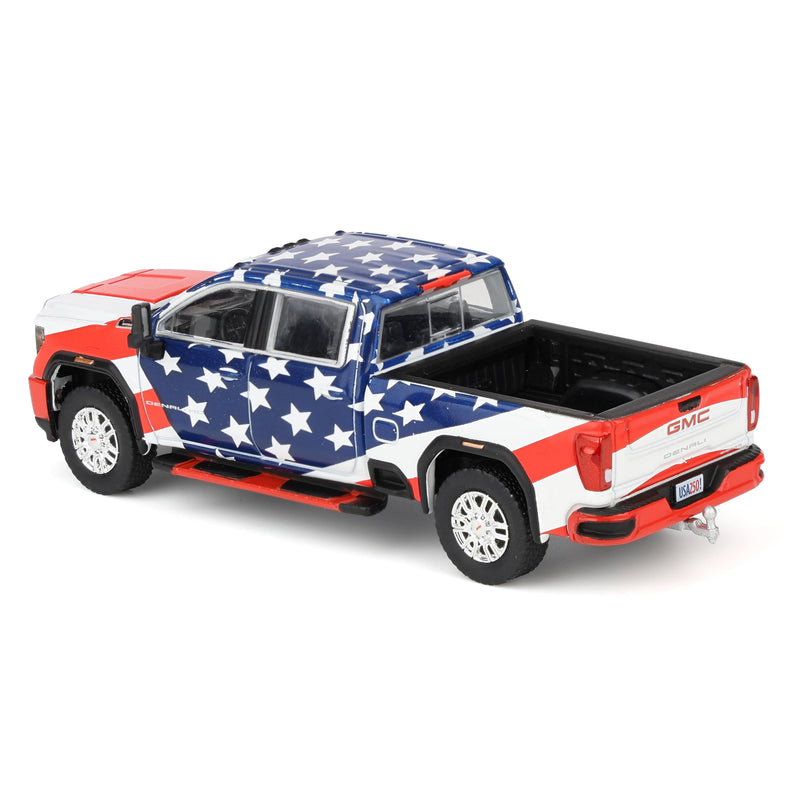 1/64 2022 GMC Sierra Denali 2500HD, Stars & Stripes USA 250, Dealer Exclusive