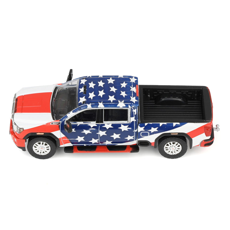 1/64 2022 GMC Sierra Denali 2500HD, Stars & Stripes USA 250, Dealer Exclusive