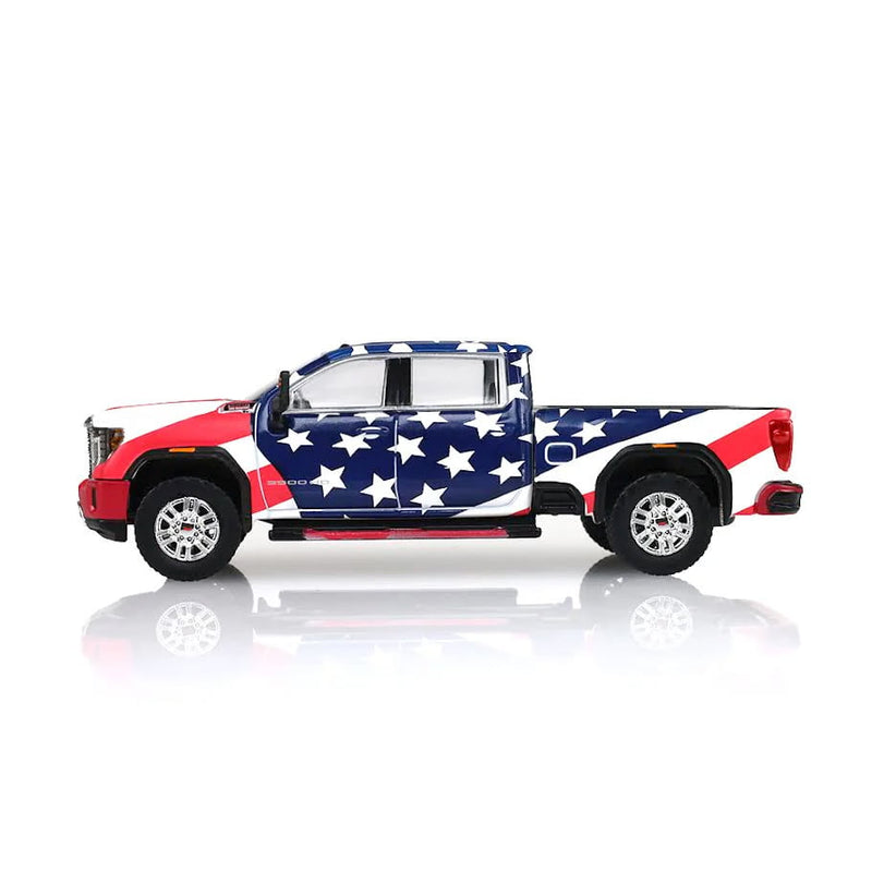 1/64 2022 GMC Sierra Denali 2500HD, Stars & Stripes USA 250, Dealer Exclusive
