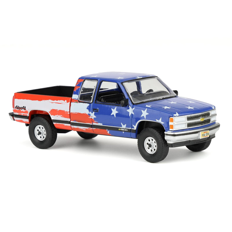 1/64 1996 Chevrolet Silverado Pickup Truck, USA 250 Tribute, Outback Toys Exclusive Limited to 1776