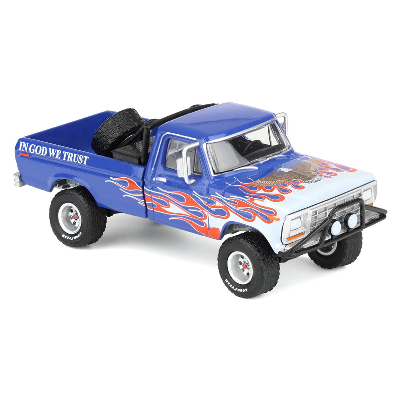 1/64 Lifted 1976 Ford F-150 Pickup Truck, USA 250 Tribute, Outback Toys Exclusive Limited to 1776
