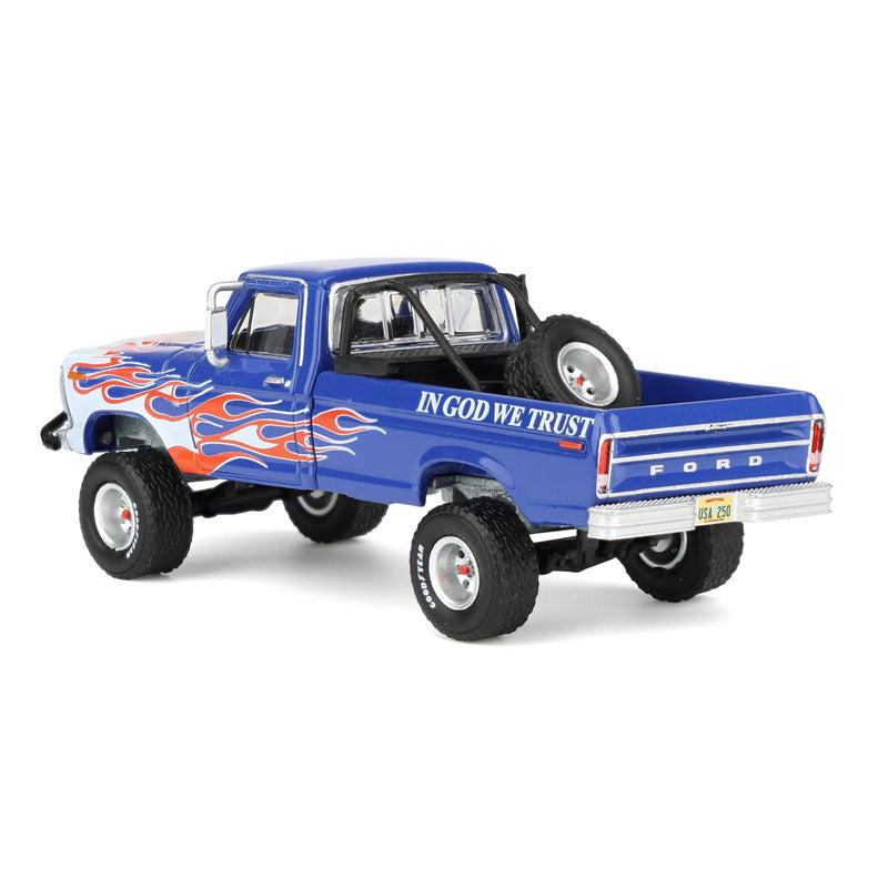 1/64 Lifted 1976 Ford F-150 Pickup Truck, USA 250 Tribute, Outback Toys Exclusive Limited to 1776
