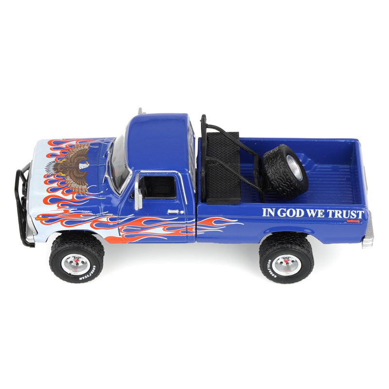 1/64 Lifted 1976 Ford F-150 Pickup Truck, USA 250 Tribute, Outback Toys Exclusive Limited to 1776