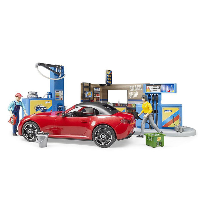 1/16 Bworld Petrol Gas Station and Car Wash by Bruder