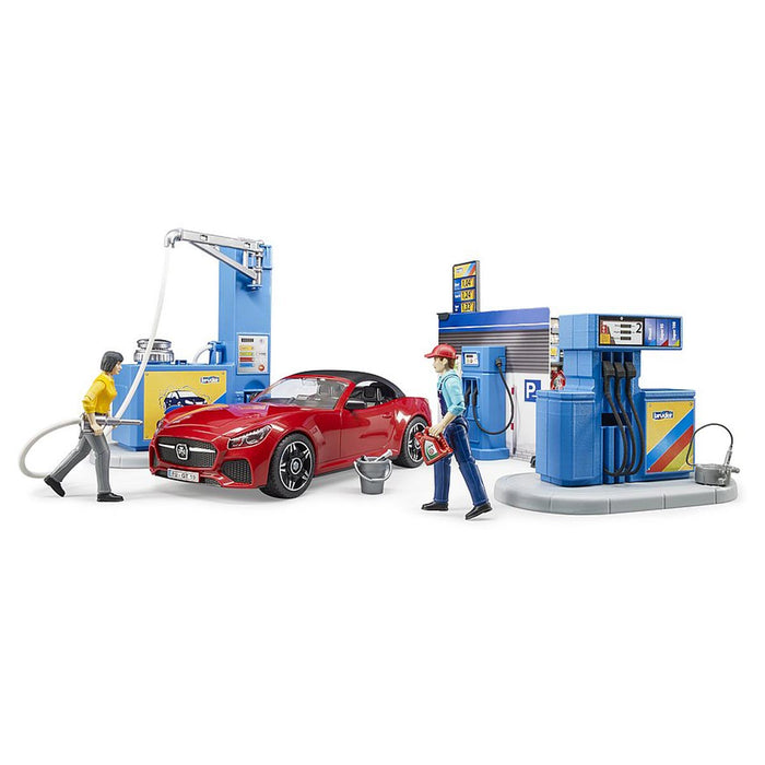 1/16 Bworld Petrol Gas Station and Car Wash by Bruder