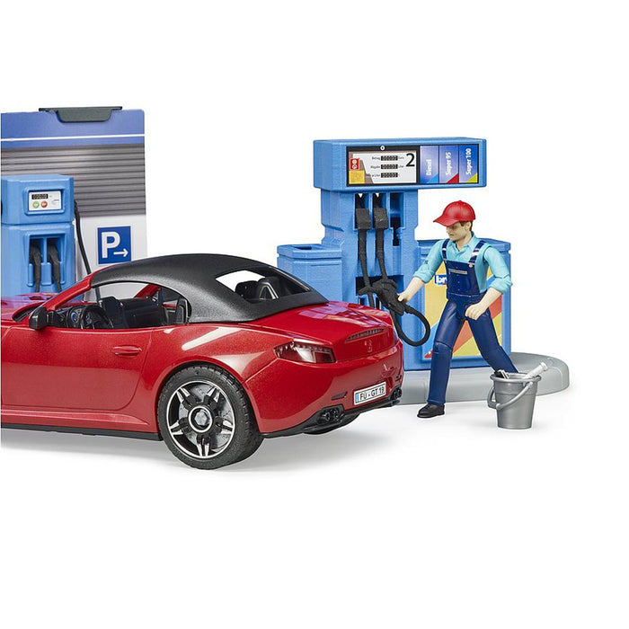 1/16 Bworld Petrol Gas Station and Car Wash by Bruder