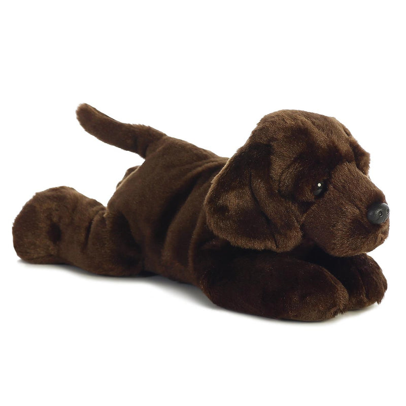 12in Chocolate Lab Max Flopsie Plush by Aurora