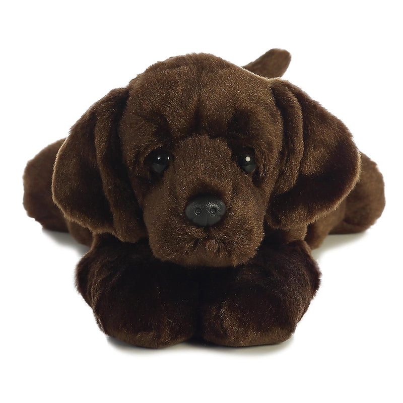 12in Chocolate Lab Max Flopsie Plush by Aurora