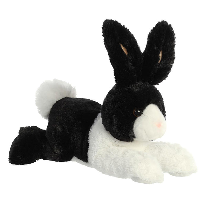 12" Dutch Rabbit Black & White Flopsie Plush by Aurora