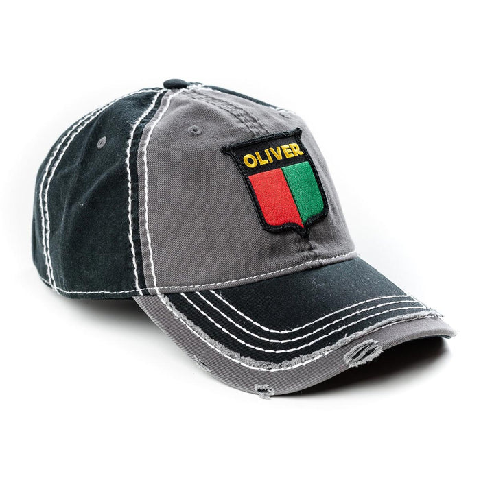 Vintage Oliver Logo Gray and Black Distressed Hat