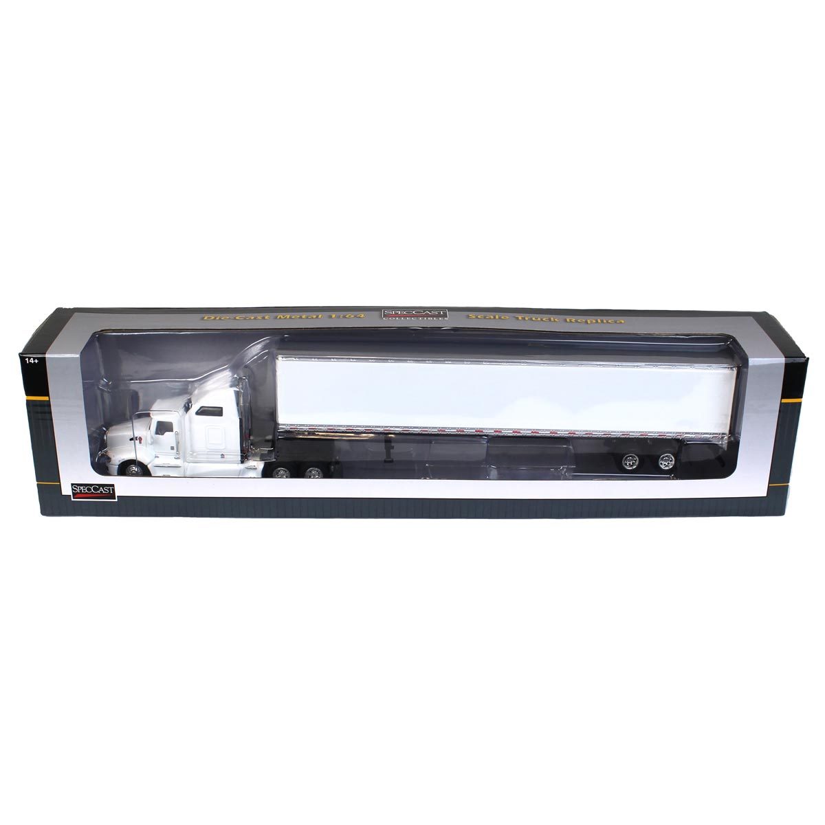 1/64 White Kenworth T660 Sleeper & Trailer with Double Rear Doors 1/64 White Kenworth T660 Sleeper & Trailer with Double Rear Doors